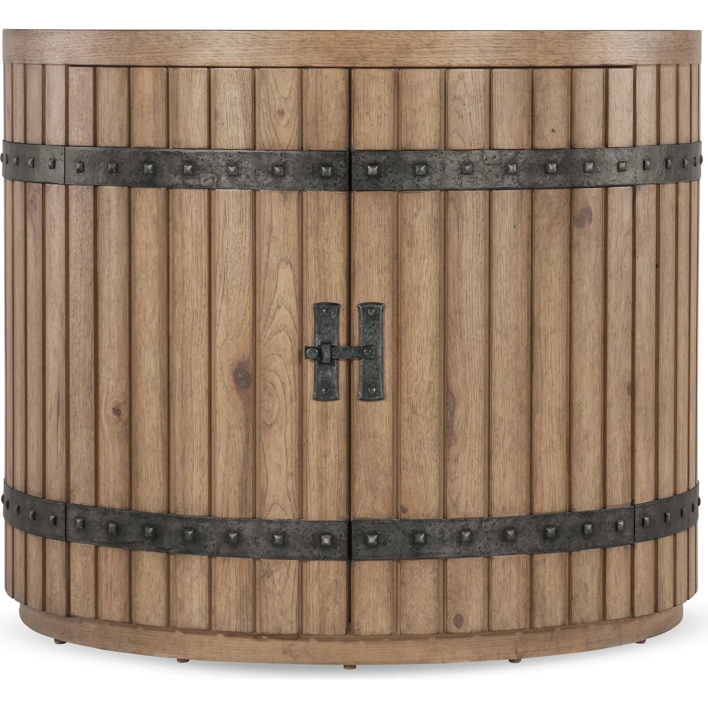 003 SI-2250733 | Additional Silo | Vineyard Row Demilune Nightstand by Hooker Furniture in light wood and sonoma. Made from unique in a transitional style.