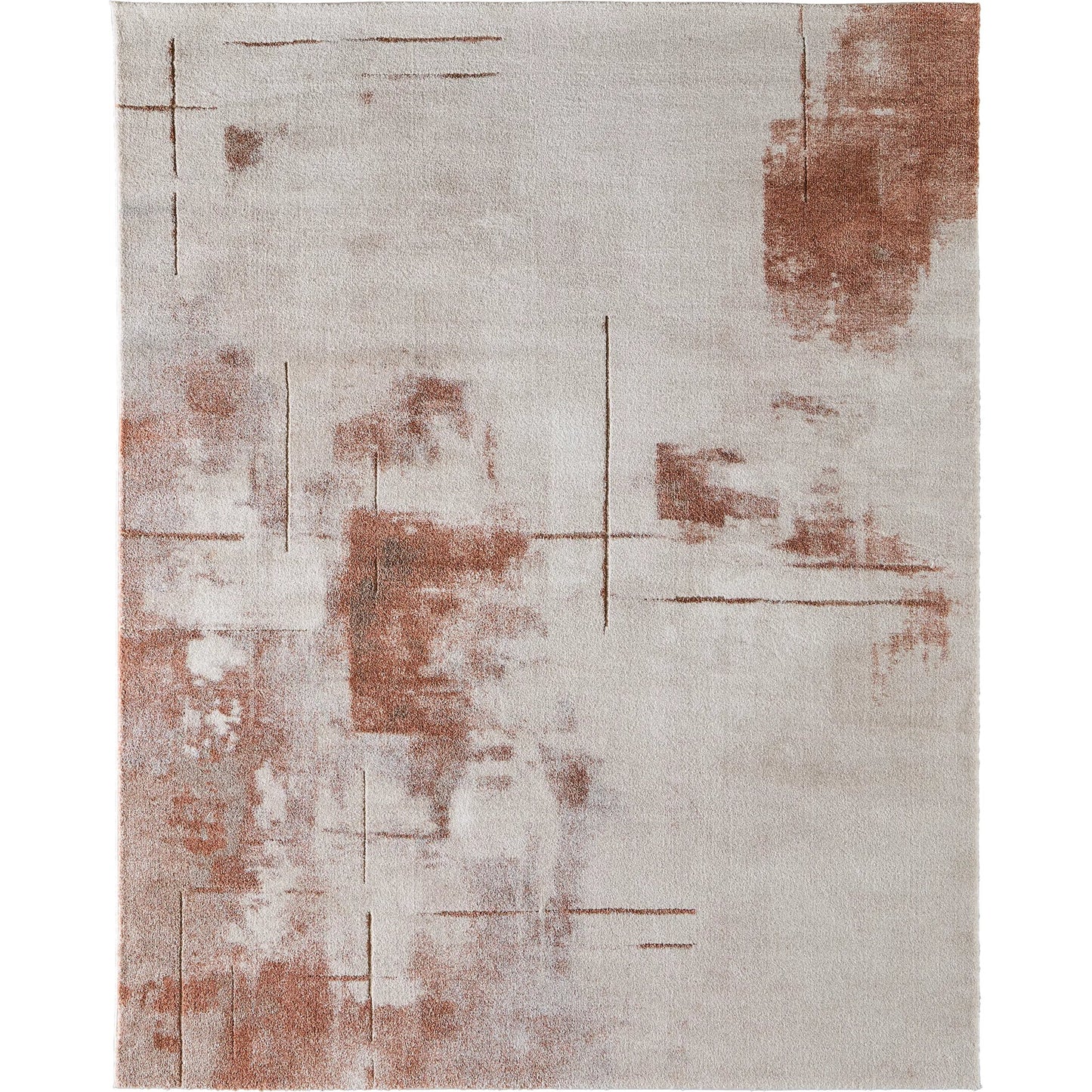 000 SI-2635522,SI-2635523,SI-2635524,SI-2635525,SI-2635526 | Primary Silo | Gilmore GIL39UOF Rug by Feizy in ivory, orange, gray. Made from polypropylene in a unique style.