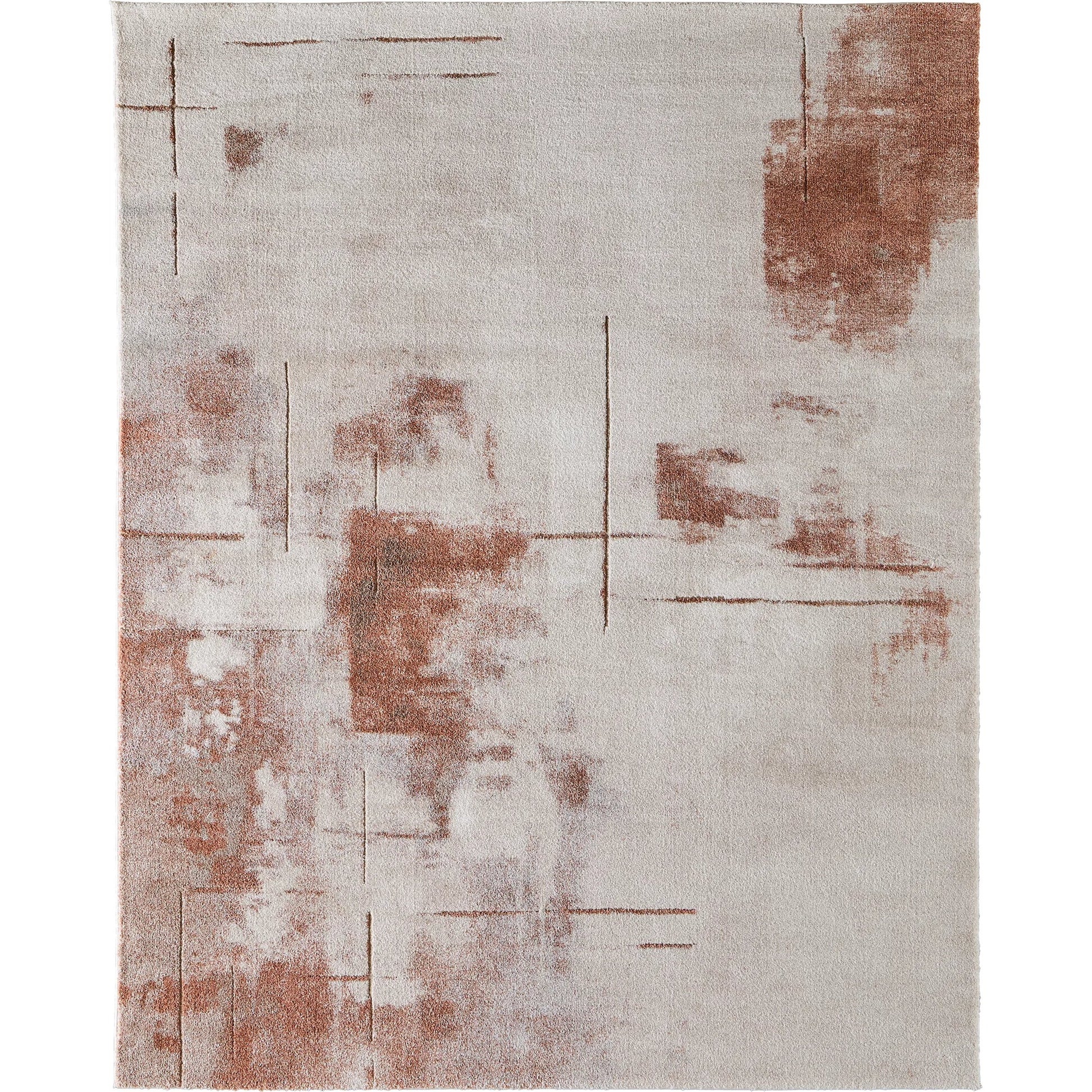 Gilmore GIL39UOF Rug by Feizy in ivory, orange, gray. Made from polypropylene in a unique style.