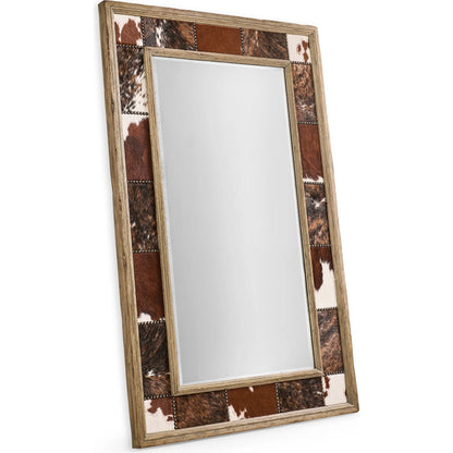 Sagehill Rectangular Hide Mirror by Jonathan Charles in timberon grey oak. Made from oak in a cottage & farmhouse style.