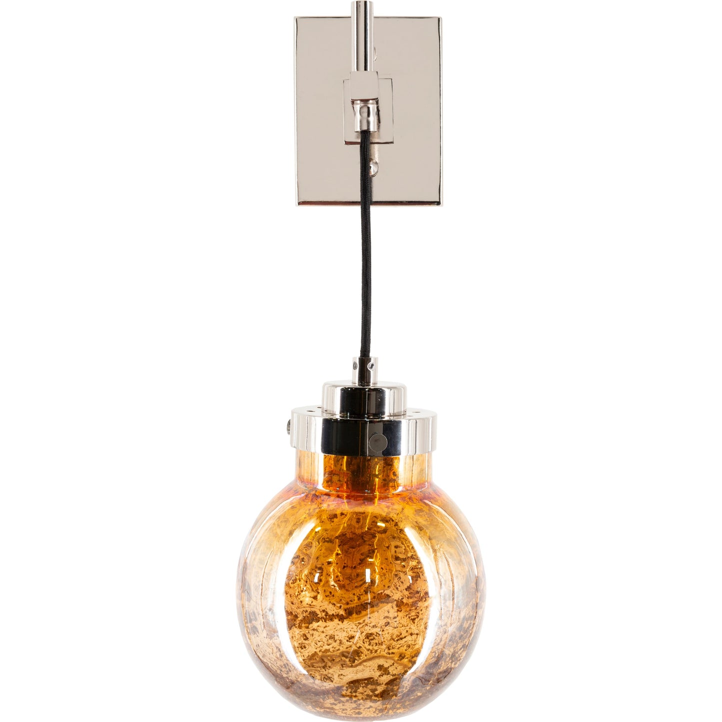 001 SI-1905415 | Primary Silo | Graysen Wall Sconce - 25318 by Surya in amber, metallic nickel and tinted polished. Made from glass, metal in a traditional style.
