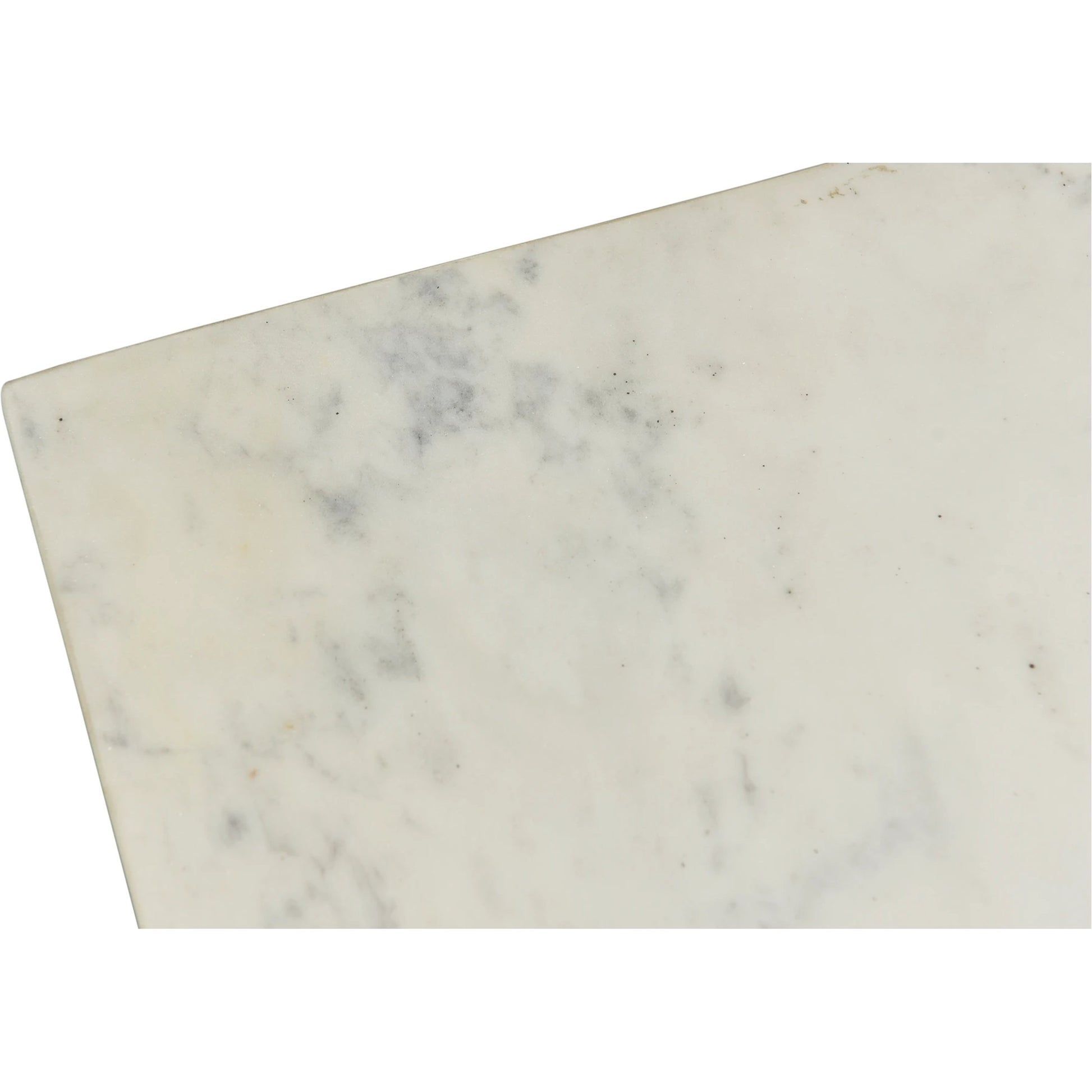 Nash Table by Moe's Home Collection in white. Made from kailashpri white marble in a transitional style.