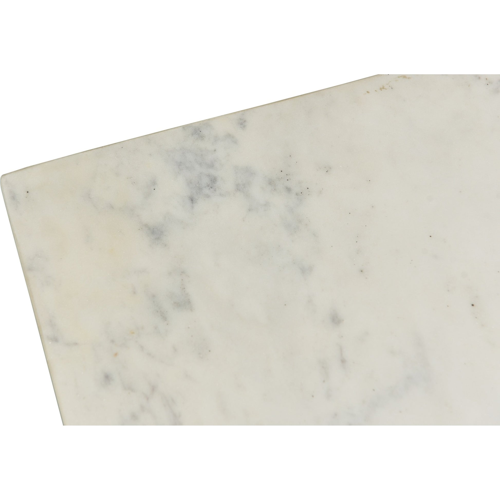 Nash Table by Moe's Home Collection in white. Made from kailashpri white marble in a transitional style.
