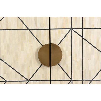 Shaws Cabinet by Moe's Home Collection. Made from solid mango cabinet, bone veneer, iron base, mdf in a modern style.
