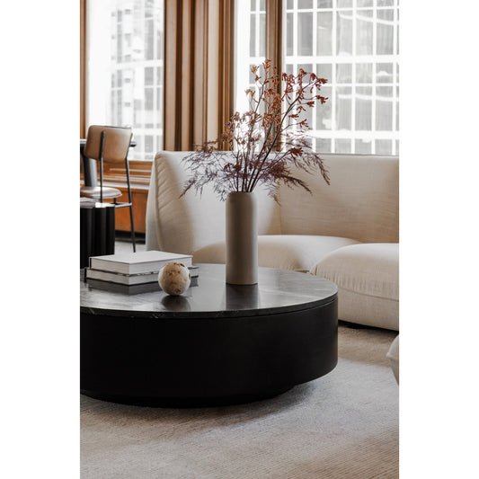 Ritual Coffee Table by Moe's Home Collection in black. Made from marble, mdf in a modern style.