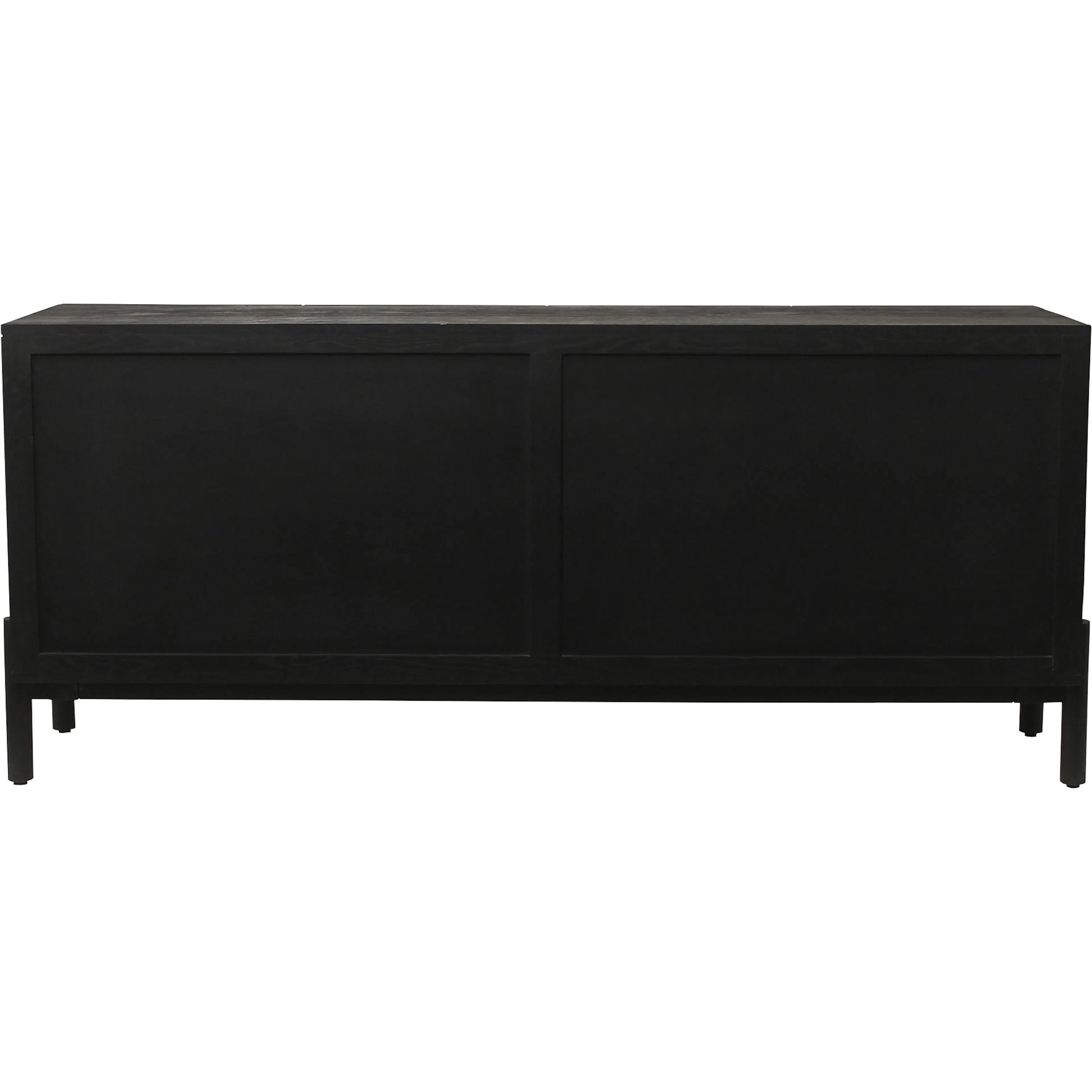 Misaki Sideboard by Moe's Home Collection in carbon. Made from solid oak legs, mdf in a modern style.