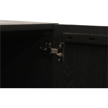 Misaki Sideboard by Moe's Home Collection in carbon. Made from solid oak legs, mdf in a modern style.