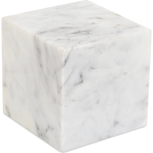 Cora Cube Tabletop Accent by Moe's Home Collection. Made from banswara purple white marble in a unique style.