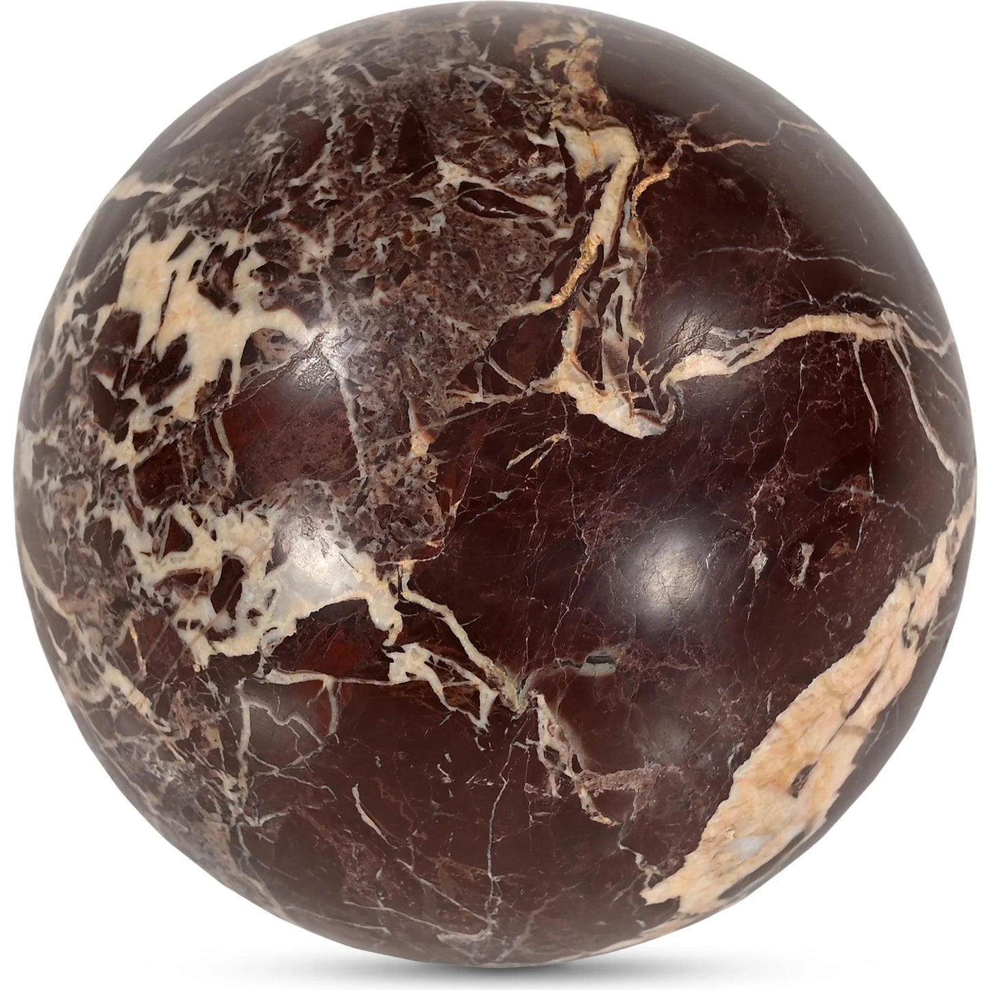 001 SI-2253910 | Primary Silo | Odessa Sphere Tabletop Accent by Moe's Home Collection. Made from red levanto marble in a modern style.