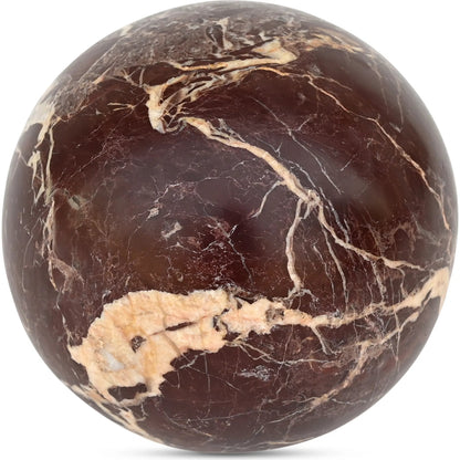Odessa Sphere Tabletop Accent by Moe's Home Collection. Made from red levanto marble in a modern style.