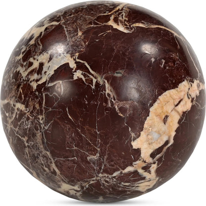 Odessa Sphere Tabletop Accent by Moe's Home Collection. Made from red levanto marble in a modern style.