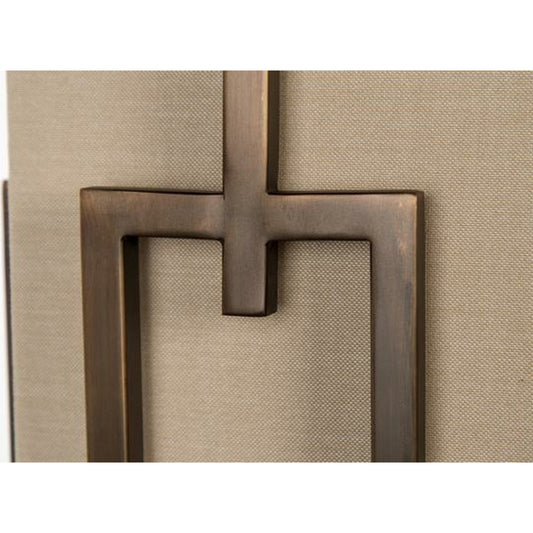 Compass Landing Lamp by Bradburn Home in dark bronze. Made from metal in a transitional style.