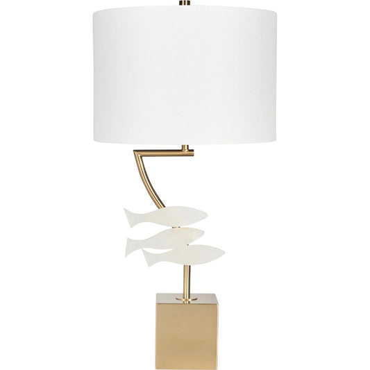Bonita Bay Lamp by Bradburn Home. Made from brass, stone in a unique style.