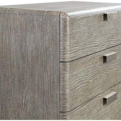 Monolith Tall Drawer Chest by Bernhardt in puma. Made from wood in a transitional style.