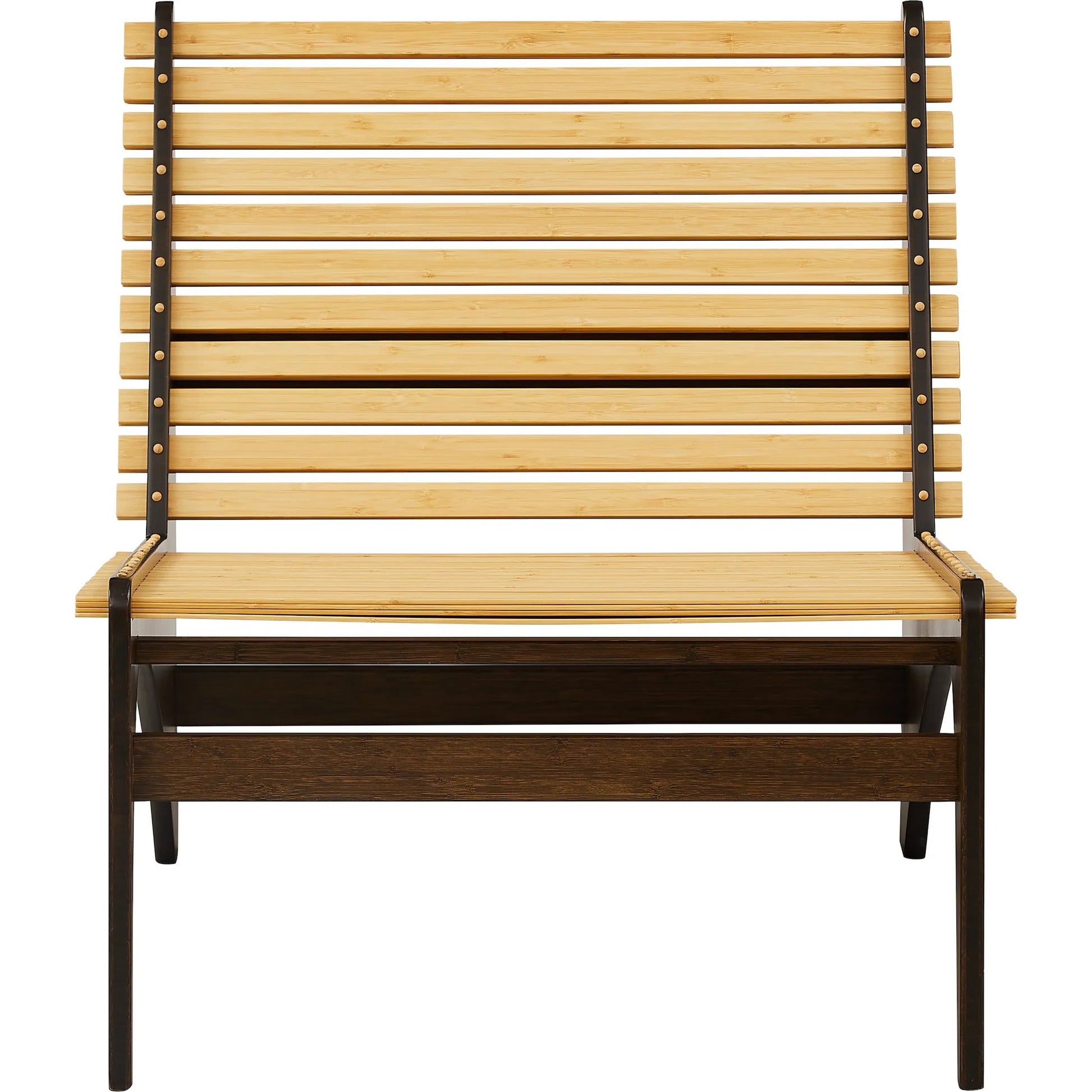 Zen Lounge Chair by Greenington in black walnut. Made from 100% solid moso bamboo in a transitional style.