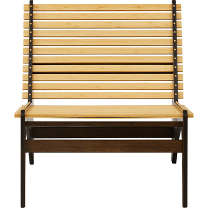Zen Lounge Chair by Greenington in black walnut. Made from 100% solid moso bamboo in a transitional style.