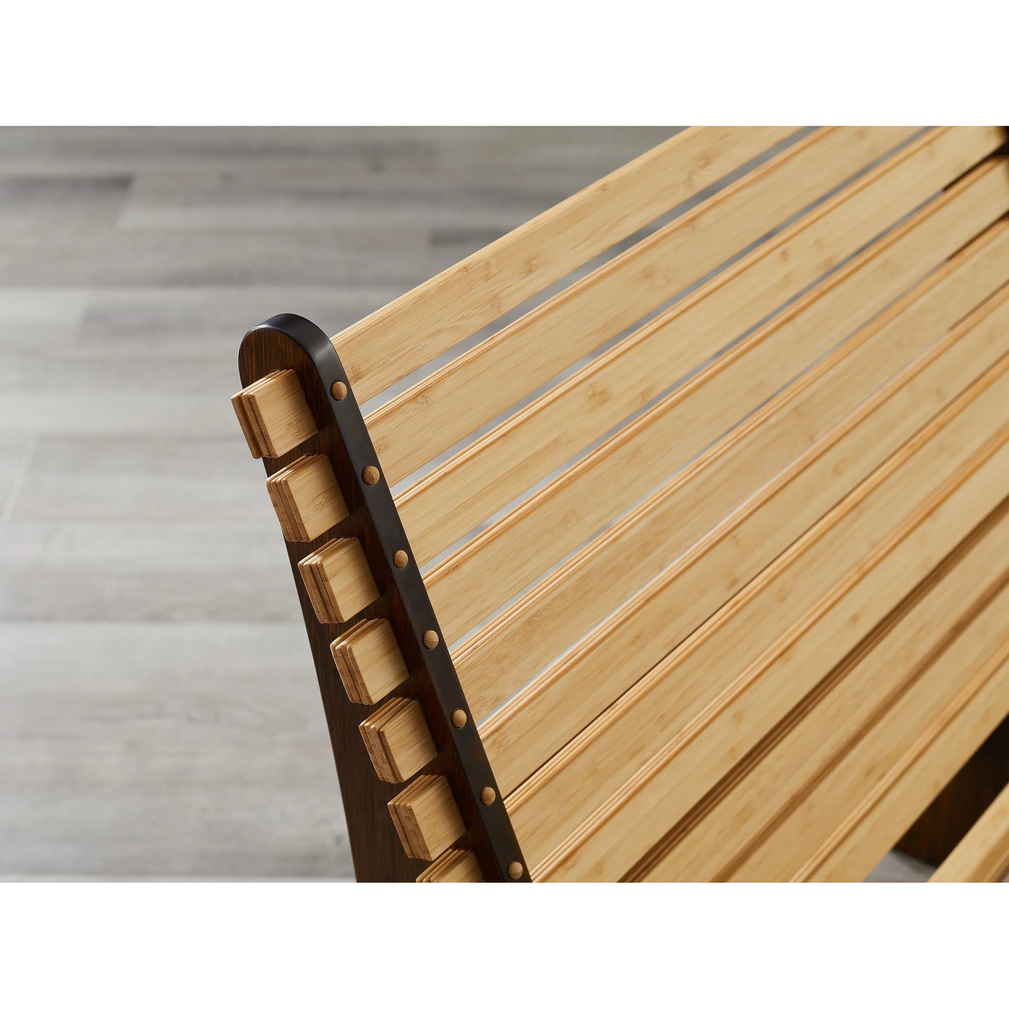 006 SI-2449230 | Closeup | Zen Lounge Chair by Greenington in black walnut. Made from 100% solid moso bamboo in a transitional style.