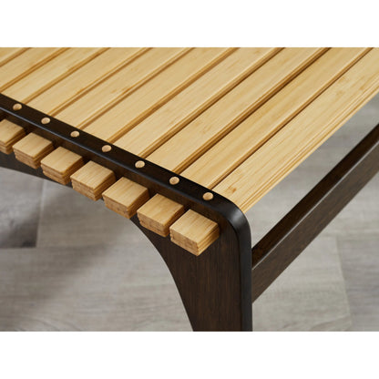 Zen Lounge Chair by Greenington in black walnut. Made from 100% solid moso bamboo in a transitional style.