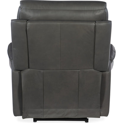 Lyra Zero Gravity Power Recliner by Hooker Furniture. Made from leather in a traditional style.
