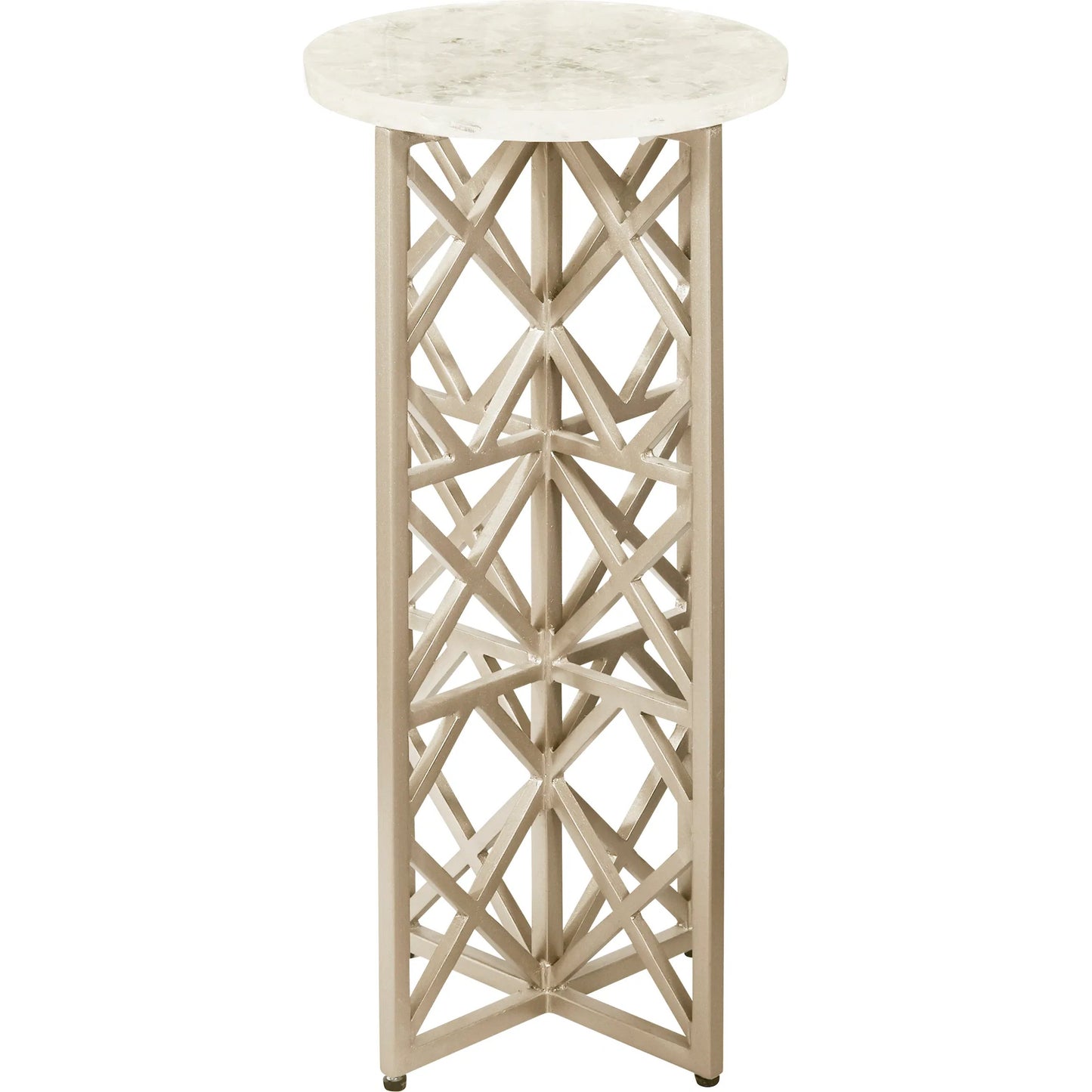 002 SI-2238750 | Additional Silo | Gypsum Stone-Top Drink Table with Metal Base by Pulaski Furniture in gypsum. Made from metal in a transitional style.