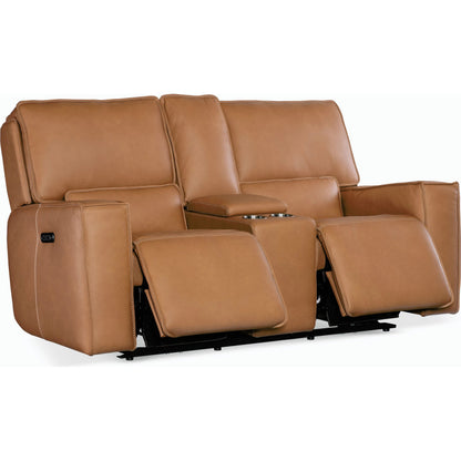 Miles Zero Gravity Power Console Loveseat w/Power Headrest by Hooker Furniture. Made from unique in a modern style.