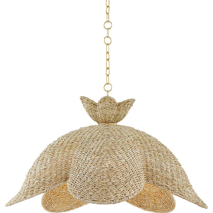 Solie Pendant by Mitzi in aged brass. Made from steel in a unique style.
