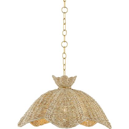 Solie Pendant by Mitzi in aged brass. Made from steel in a unique style.