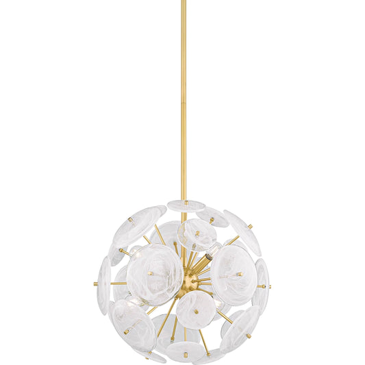 Tamara Chandelier by Mitzi. Made from steel in a unique style.