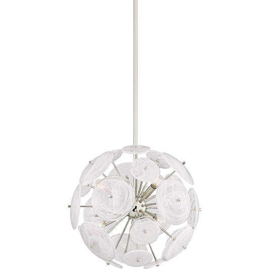 Tamara Chandelier by Mitzi. Made from steel in a unique style.