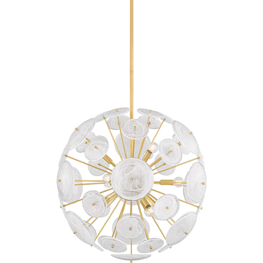 Tamara Chandelier by Mitzi. Made from steel in a unique style.