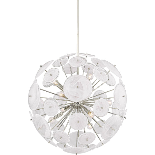 Tamara Chandelier by Mitzi. Made from steel in a unique style.