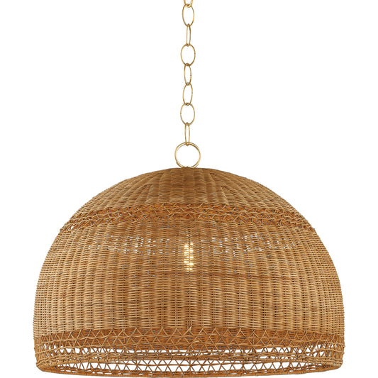 April Pendant by Mitzi in aged brass. Made from steel in a unique style.