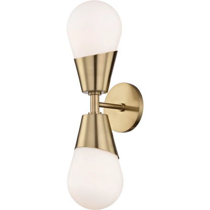Pawtucket Flush Mount by Hudson Valley in aged brass, soft white. Made from steel in a transitional style.
