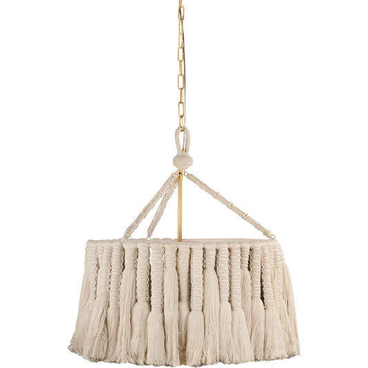 Shayla Chandelier by Mitzi in aged brass. Made from natural woven in a unique style.