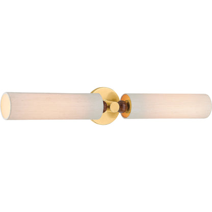 Reyn Wall Sconce by Mitzi in aged brass. Made from steel in a unique style.