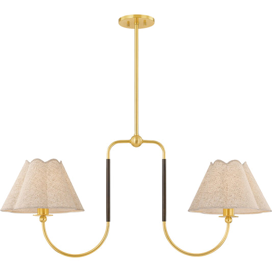 Janie Linear by Mitzi in aged brass, true bronze. Made from steel in a unique style.