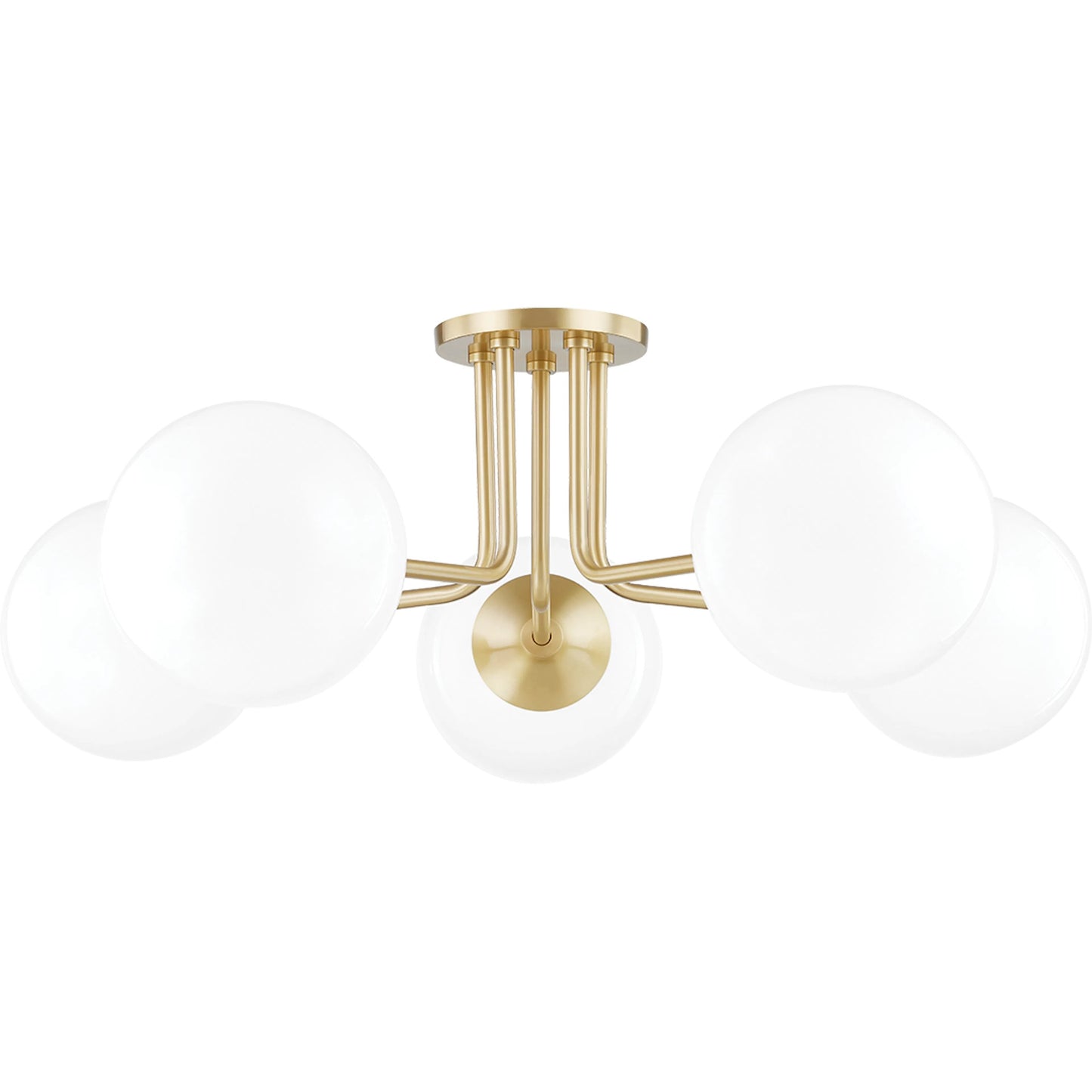 001 SI-1831339 | Primary Silo | Stella 5 Light Semi Flush by Mitzi. Made from steel in a modern style.