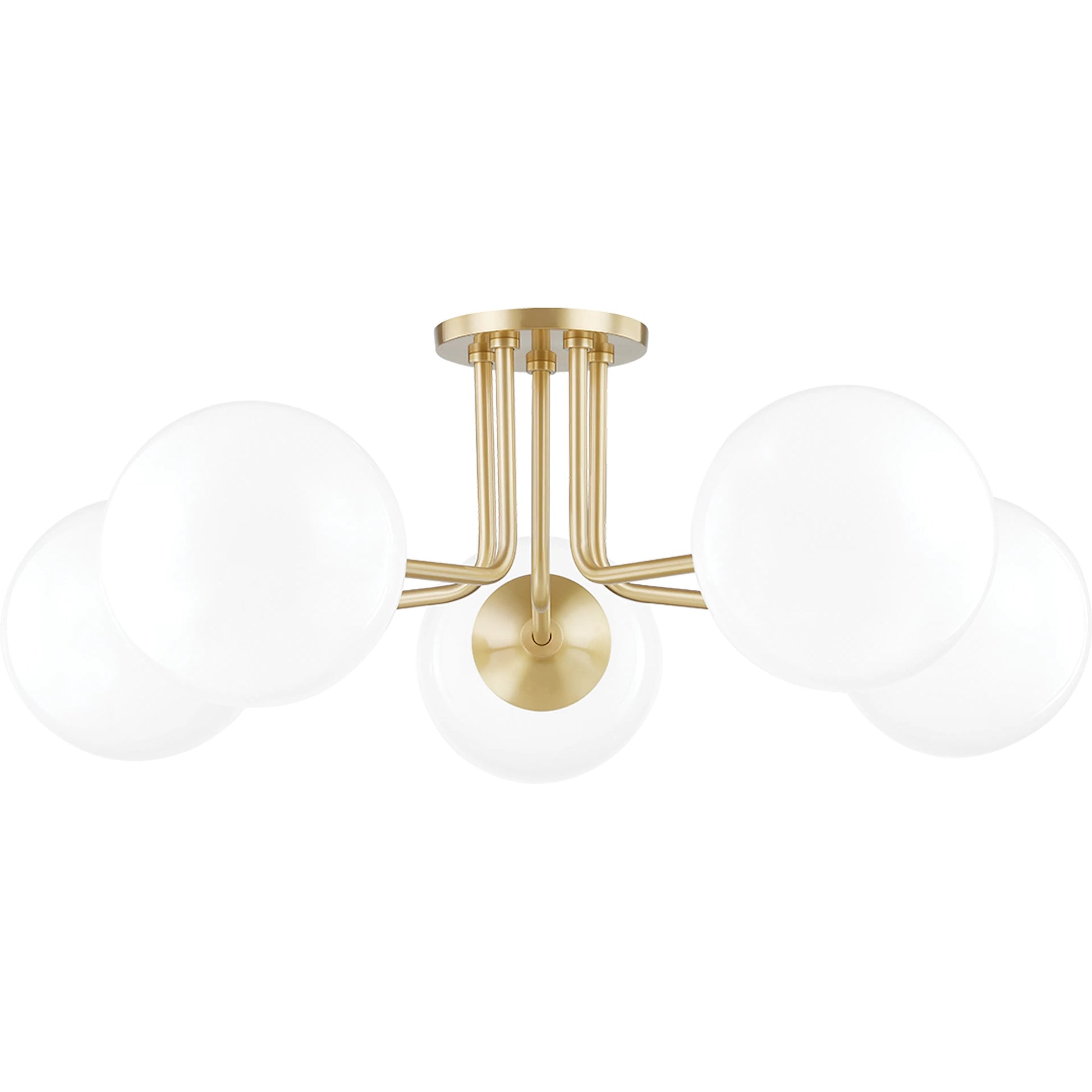 Stella 5 Light Semi Flush by Mitzi. Made from steel in a modern style.