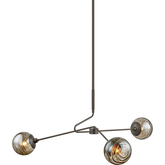 Nyla Chandelier by Mitzi. Made from steel in a unique style.