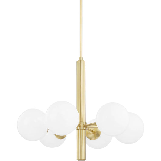 Stella Chandelier by Mitzi. Made from steel in a modern style.