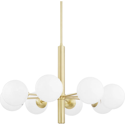 Stella Chandelier by Mitzi. Made from steel in a modern style.