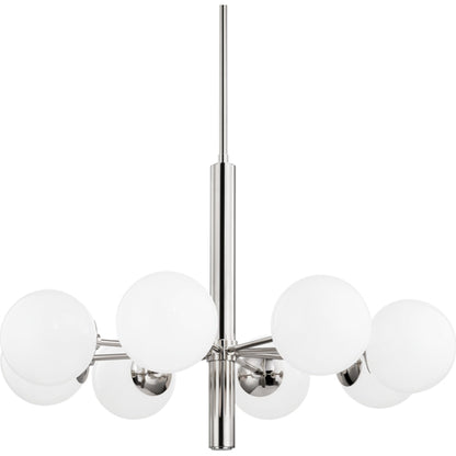 Stella Chandelier by Mitzi. Made from steel in a modern style.