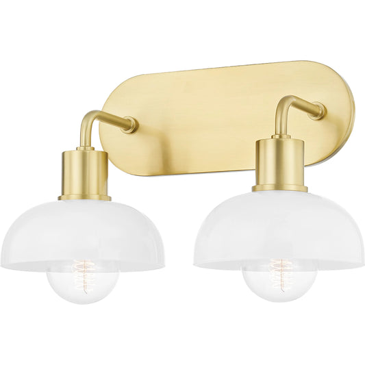 Kyla Vanity Light by Mitzi. Made from steel in a transitional style.