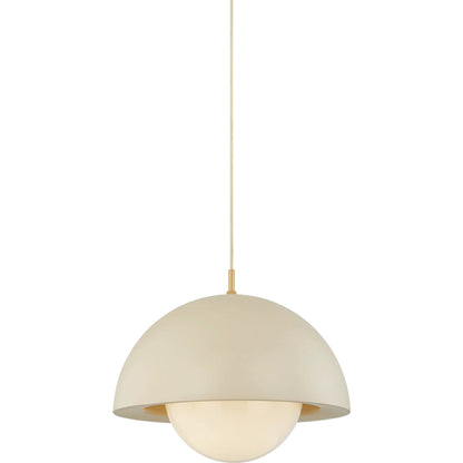 Jolene Pendant by Mitzi in aged brass, textured bisque. Made from unique in a unique style.