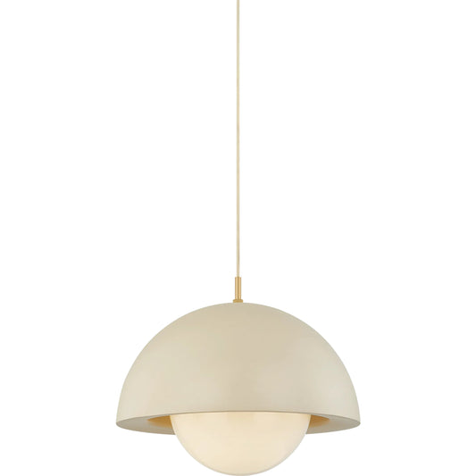 Jolene Pendant by Mitzi in aged brass, textured bisque. Made from unique in a unique style.