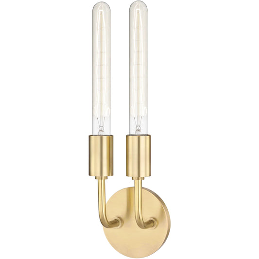Ava Wall Sconce by Mitzi. Made from steel in a modern style.