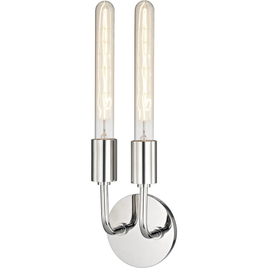 Ava Wall Sconce by Mitzi. Made from steel in a modern style.