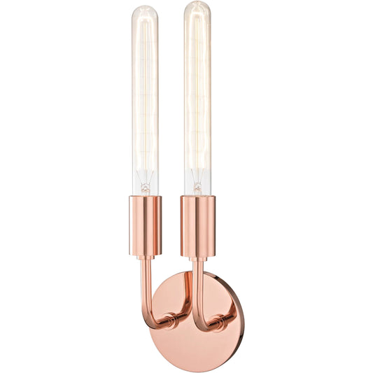Ava Wall Sconce by Mitzi. Made from steel in a modern style.