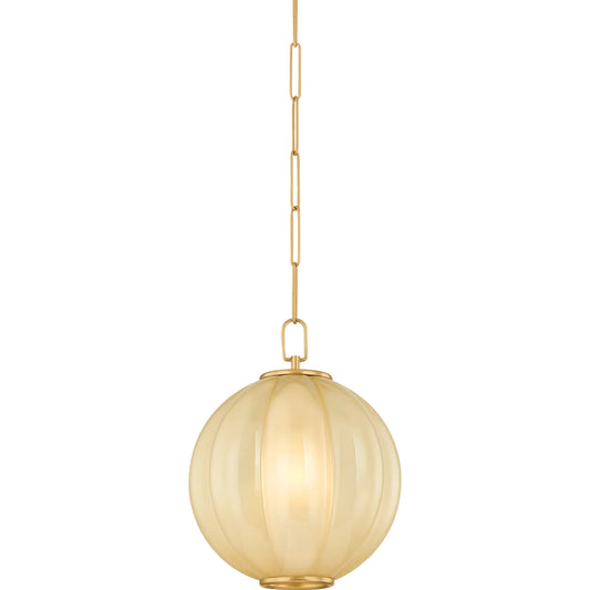 Bernadine Pendant by Mitzi in aged brass. Made from unique in a unique style.