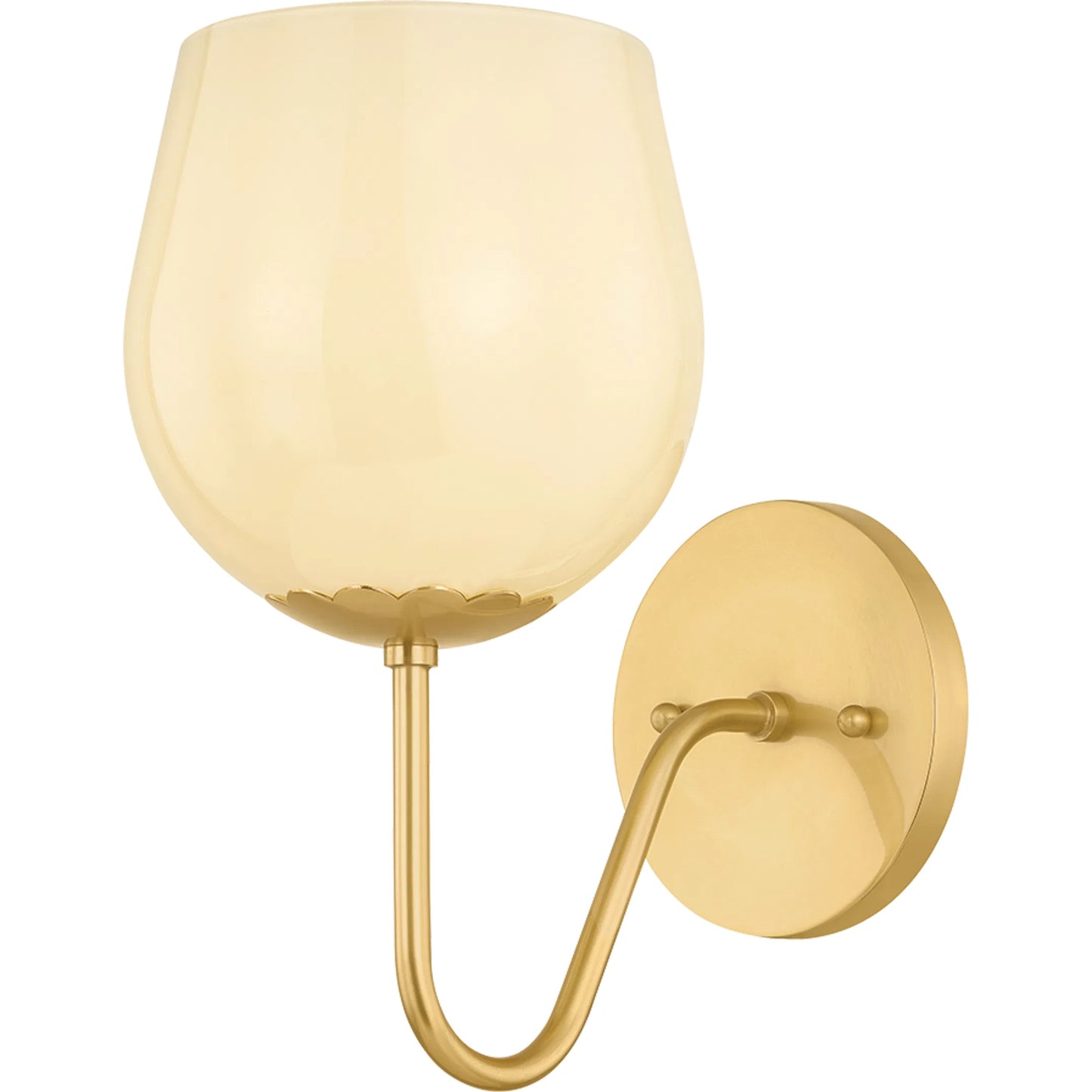 001 SI-2527931 | Primary Silo | Genevieve Wall Sconce by Mitzi in aged brass. Made from unique in a unique style.